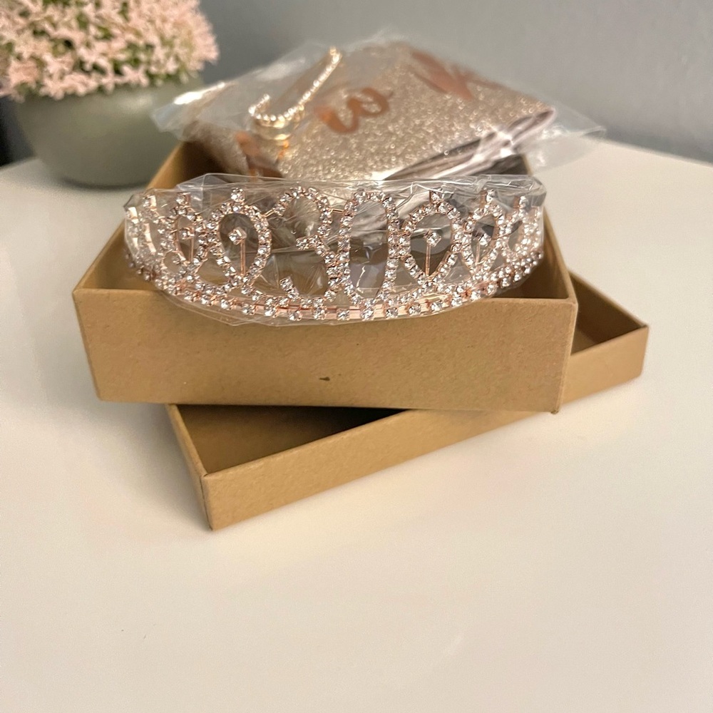 Womens 30TH Birthday Crown and Sash